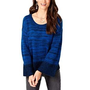 🌵NWT Style&Co. Ribbed Trim Contrast Trim Pullover